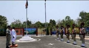 मंत्री कवासी लखमा को गार्ड ऑफ  आनर दिया गया