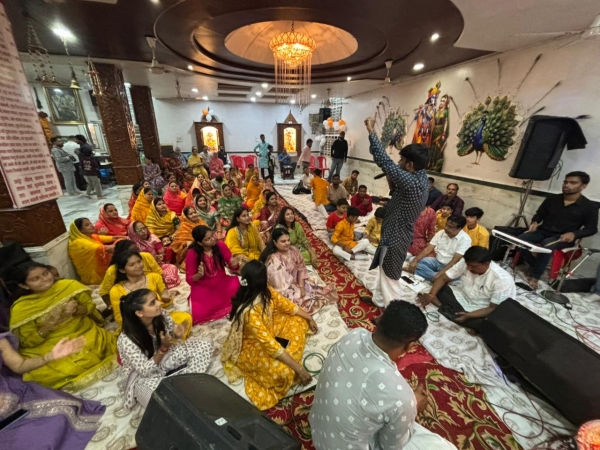 धूमधाम से मनाया गया खाटू श्याम जी का जन्मोत्सव - भजन एवं महाआरती हुई