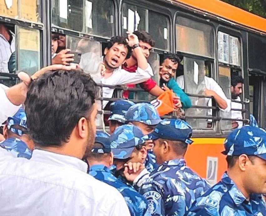 दुर्ग एनएसयूआई के कार्यकर्ता दिल्ली में गिरफ्तार