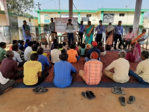 संकल्प सांस्कृतिक समिति द्वारा बनाया गया महात्मा गांधी की पुण्यतिथि तथा शहीद दिवस-किया गया शपथ ग्रहण का आयोजन