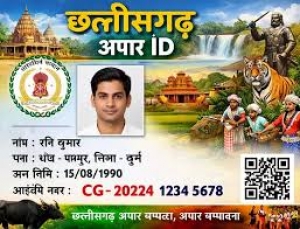 छत्तीसगढ़ अपार आईडी निर्माण में अग्रणी:बड़े राज्यों में सर्वाधिक प्रतिशत उपलब्धि