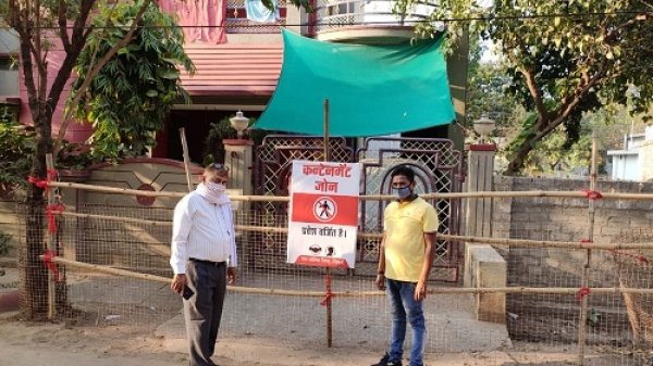 लोगों को समझाईश देने आयुक्त निकले सड़क पर , रिसाली रेड जोन में, इस साल का पहला कंटेनमेंट जोन बना आशीष नगर