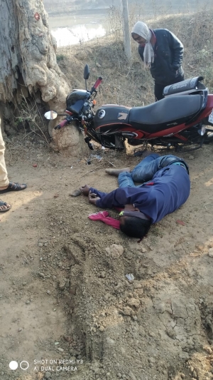 सड़क दुर्घटना में युवक की मौत मामला सिहावा थाने का