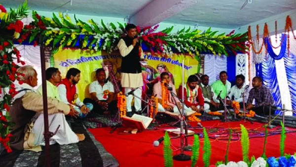 बघेरा रामायण समापन में पहुंचे विधायक बघेल, मंच निर्माण हेतु 3 लाख की घोषणा