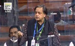 शशि थरूर के खिलाफ BJP सांसद ने लोकसभा स्पीकर को लिखी चिट्ठी, सदस्यता रद्द करने की मांग की