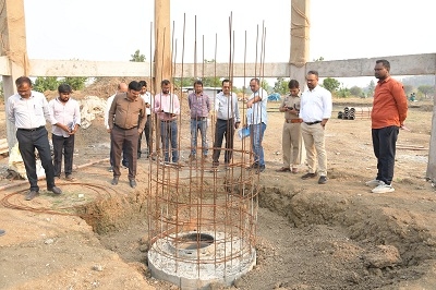 खुड़िया वाटर ट्रीटमेंट प्लांट का मिशन संचालक श्री शुक्ला ने किया निरीक्षण