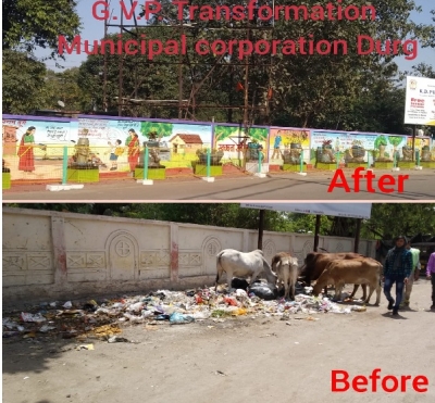 कभी फेका जाता था जहां कचरा आज वह स्थल बना आकर्षण  केन्द्र