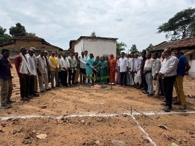 ग्राम पावद्वार को मिली नए पंचायत भवन की सौगात, विधायक अंबिका मरकाम ने किया भूमिपूजन