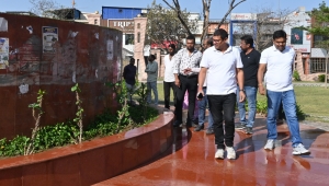 भिलाई आयुक्त ने सिविक सेंटर क्षेत्र का किये निरीक्षण