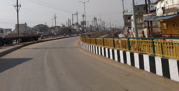 खुर्सीपार से आईटीआई तक निर्माण हुआ लगभग पूरा