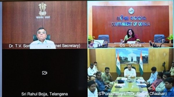 केबिनेट सचिव ने संभावित चक्रवात &lsquo;अर्नब&rsquo; से निपटने राज्य के मुख्य सचिवों से की वीडियो कॉन्फ्रेंस