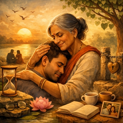 बड़ी उम्र की औरत का प्यार: शोर नहीं, सुकून है ....