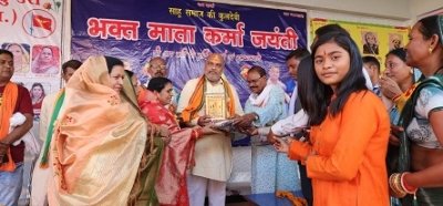 दुर्ग ग्रामीण विधानसभा क्षेत्र में साहू समाज के द्वारा आयोजित संत शिरोमणि भक्त माता कर्मा जयंती समारोह में सम्मिलित हुए विधायक ललित चंद्राकर
