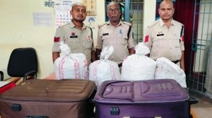 नशे के विरुद्ध दुर्ग पुलिस की बड़ी कार्यवाही ,दुर्ग बस स्टैंड से 21 किलो गांजा बरामद……
