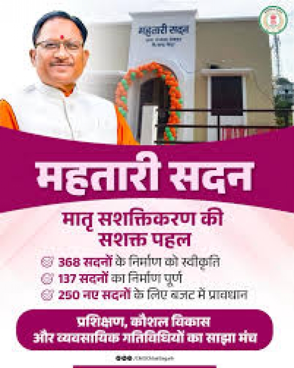 मातृशक्ति के सम्मान और सशक्तिकरण के लिए डबल इंजन सरकार प्रतिबद्ध &ndash; मुख्यमंत्री विष्णुदेव साय