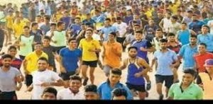 जिला स्तरीय मैराथन दौड़ एवं नशा मुक्त अभियान के तहत मनाया गया जन्मदिन ...