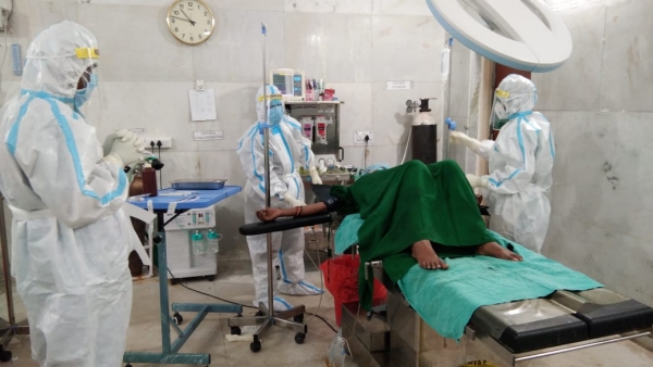 ईसीटीसी में गूंजी किलकारी,कोरोना संक्रमित दो महिलाओं का हुआ सीजेरियन आँपरेशन से सफल प्रसव