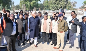 केंद्रीय संस्कृति एवं पर्यटन मंत्री गजेन्द्र सिंह शेखावत ने किया ऐतिहासिक सिरपुर के पुरातात्विक धरोहरों का निरीक्षण