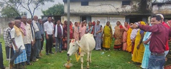 गौ सेवा संकल्प अभियान: गॉवों में हुआ गौ चौपाल का आयोजन गायों की सेवा एवं संरक्षण हेतु लिया गया संकल्प