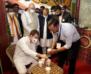 बस्तर काफी का स्वाद भाया सांसद  राहुल गांधी को