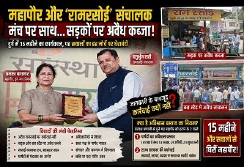 “15 महीनों में बढ़ा विवादों का ग्राफ… क्या दुर्ग की ‘शहर सरकार’ अविश्वास की दहलीज की ओर?” प्रोटोकॉल विवाद से पुलिस एंट्री तक… सत्ता पक्ष के भीतर उठती नाराज़गी ने बढ़ाए राजनीतिक संकेत