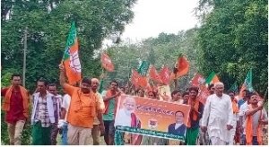 मोदी सरकार के 8 साल सेवा सुशासन एवं गरीब कल्याण कार्यक्रम में अनुसूचित जनजाति मोर्चा ने निकाली  रैली ,ओबीसी मोर्चा ने किया वृक्षारोपण