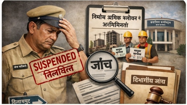 निर्माण श्रमिक पंजीयन में गड़बड़ी पर कार्रवाई: श्रम निरीक्षक लक्ष्मण सिंह मरकाम निलंबित