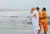 गंगासागर में गृहमंत्री अमित शाह ने अमर शहीदों को दी श्रद्धांजलि, कपिल मुनि आश्रम में की पूजा-अर्चना