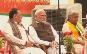 "नारी विकास के नए युग की गारंटी पूरी की" महिला आरक्षण बिल पर बीजेपी मुख्यालय में बोले पीएम मोदी