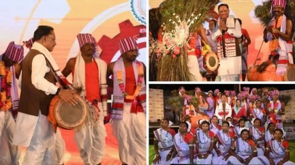 मांदर की थाप पर मुख्यमंत्री विष्णु देव साय ने किया कर्मा नृत्य, बोले&mdash;आदिवासी संस्कृति और प्रकृति संरक्षण की परंपरा देश के लिए प्रेरणास्रोत