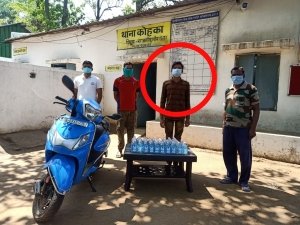 महाराष्ट्र निर्मित देशी दारू संत्रा के आरोपी गिरफ्तार