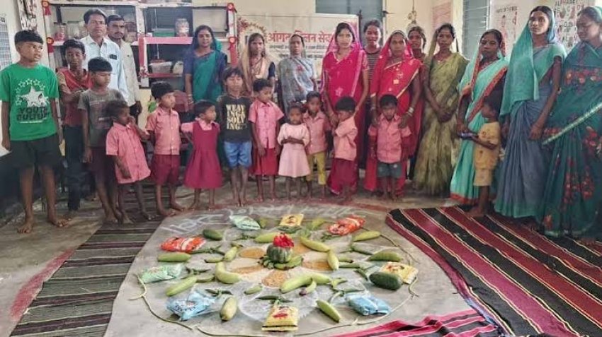 आंगन मिलन सेवा से आंगनबाड़ी केंद्रों में सजी पोषण और खुशियों की चौपाल