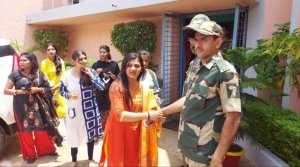 शिवजी अर्पण सेवा समिति द्वारा BSF बटालियन में मनाया गया रक्षा बंधन का पर्व