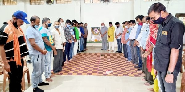 श्रधांजलि सभा मे भाजपा कार्यकर्त्ताओ ने स्व अली खान के पार्टी की सेवा का किया स्मरण