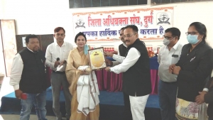 जिला अधिवक्ता संघ द्वारा मनाई गयी बसंत पंचमी