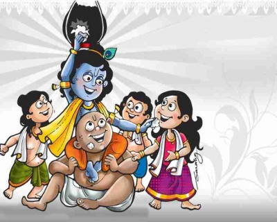 श्रीकृष्ण के सखा मधुमंगल, जिसके लिए बने माखनचोर