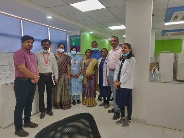 कर्नाटक से आई टीम द्वारा भारत के पहले ब्लॉक पब्लिक हेल्थ यूनिट का किया भ्रमण