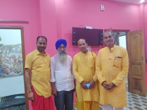 मिन्टू बिसेन के घर हुआ गंगा स्थापना