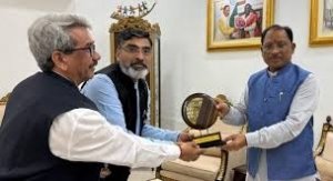 भारतीय प्रबंध संस्थान (आईआईएम) रायपुर के निदेशक  रामकुमार काकानी ने आज मुख्यमंत्री  विष्णु देव साय से सौजन्य मुलाकात