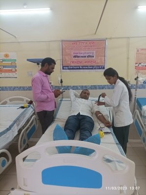 सामुदायिक स्वास्थ्य केंद्र पाटन में रक्तदान शिविर में 11 लोगों ने किया रक्तदान