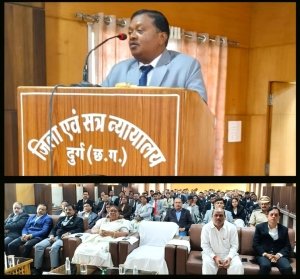 *जिला जनसंपर्क का  तकनीक से सुगम न्याय, विधि से सुनिश्चित निष्पक्षता ,दुर्ग जिला न्यायालय में &lsquo;न्याय श्रुति नियम, 2025&rsquo; पर विधिक संगोष्ठी एवं डिजिटल साक्ष्य प्रदर्शनी आयोजित